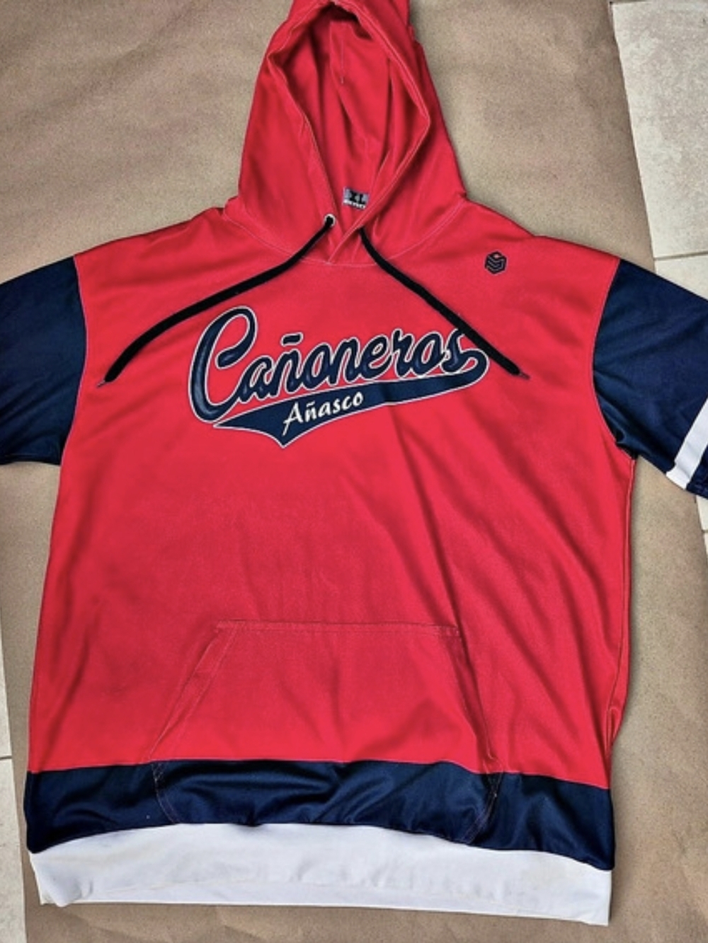 Cañoneros Anasco. Color Block Hoodie Jersey XL